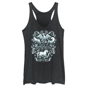Women's Harry Potter Expecto Patronum Animals Racerback Tank Top - 1 of 4