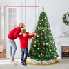 Costway 5/6/7/8 FT Artificial Christmas Tree Unlit Christmas Tree with 350/650/950/1138 Branch Tips Foldable Metal Stand - 2 of 4