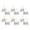 Melrose Joy Noel Snowflake Ornament (Set of 12) - 4 of 4