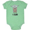 Star Wars R2-D2 C-3PO Chewbacca Yoda Darth Vader Newborn Baby Boys 5 Pack Short Sleeve Bodysuits  - 2 of 4