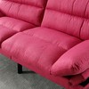 70" Velvet 2-Seater Sofa with Thick Cushions & Sleeper, Metal Feet - 2 of 4
