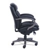La-Z-Boy Woodbury Mid-Back Executive Chair, Supports Up to 300 lb, 18.75" to 21.75" Seat Height, Black Seat/Back, Weathered Gray Base - 3 of 4