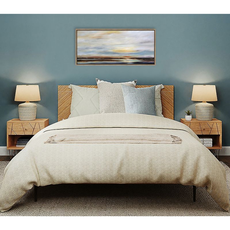 Kate & Laurel All Things Decor Sylvie Carolina Sunset Framed Wall Art by Mary Sparrow Gold Natural, 5 of 6