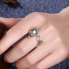 Kitty Cat Wrap Ring for Women Red Cz Eyes Sterling Silver Ginger Lyne Collection - 4 of 4