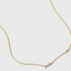 14K Gold Dipped Cubic Zirconia Initial Necklace - A New Day™ - 4 of 4