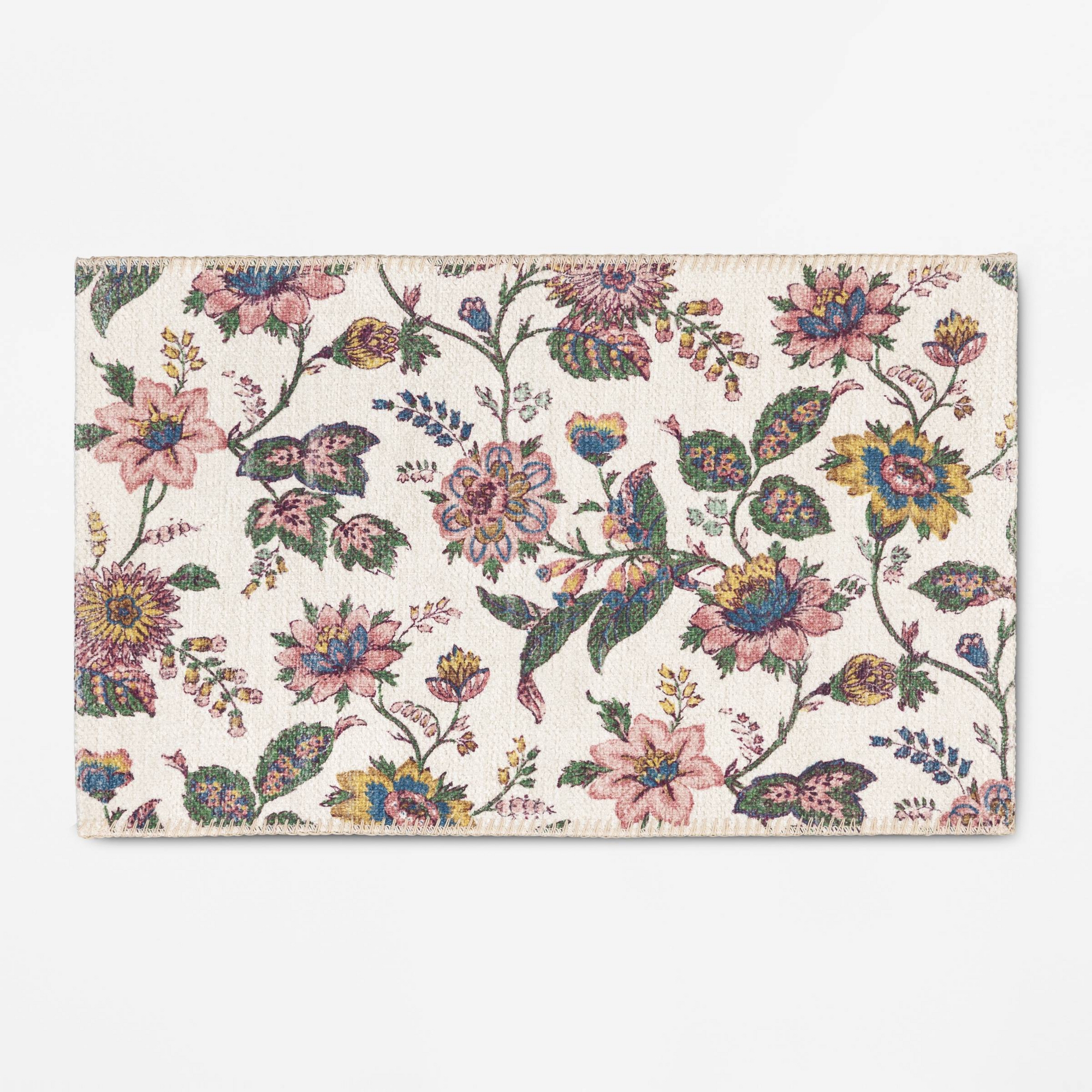 Spring Floral Scatter Accent Rug Ivory/Pink - Threshold™