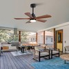 TOBILI Black Ceiling Fans, 42 Inch Outdoor Ceiling Fan for Patios with Light 5 Blades Modern Ceiling Fan Noiseless,Wood Fan for Farmhouse - 2 of 4