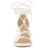 Allegra K Women's Square Toe Lace Up Strappy Chunky High Heels Sandals - 2 of 4