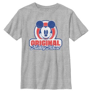 Boys Mickey & Friends Original Retro Logo T Shirt - 1 of 4