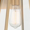 John Timberland Arrington Modern Wall Light Sconces Set of 2 Soft Gold Hardwired 6" Fixture Clear Glass Panels for Bedroom Bathroom Bedside - 2 of 4