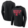 NCAA Nebraska Cornhuskers Men's Long Sleeve Black T-Shirt - 3 of 3