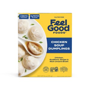 Feel Good Foods Gluten Free Frozen Chicken Soup Dumplings - 6oz - 1 of 4