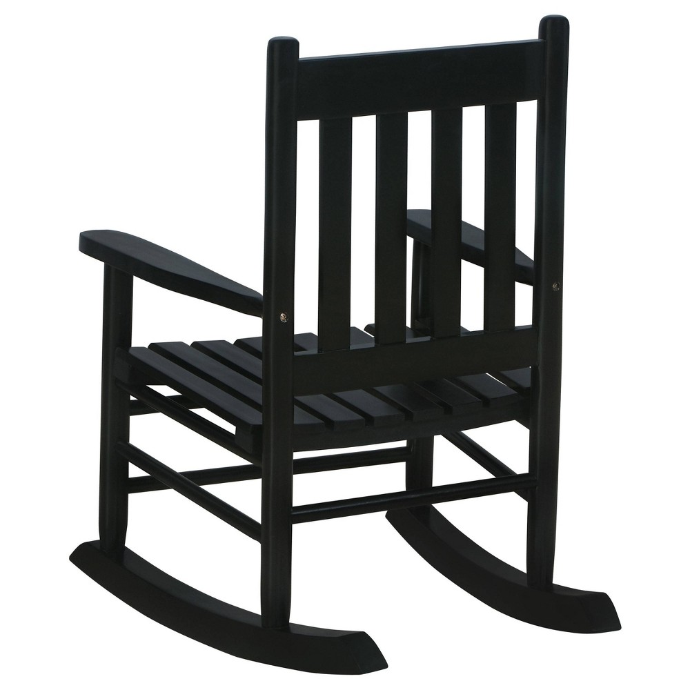 Photos - Rocking Chair Annie Solid Wood Slat Back Youth Rocking Accent Chair Black - Coaster