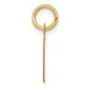 Black Bow Jewelry 14k Yellow Gold Ella Collection Small Fancy Script Initial Pendant A-W - 2 of 4