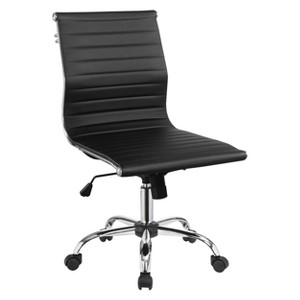 Iohomes Lukes Contemporary Leatherette Office Chair Black - HOMES: Inside + Out