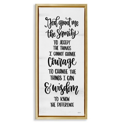 Stupell Industries Religious Serenity Courage & Wisdom, 15" x 31"