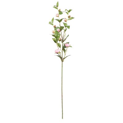 Artificial Tea Rose Spray (34'') Pink/Cream - Vickerman