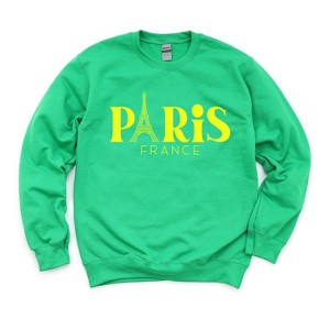 Simply Sage Market Women's Graphic Sweatshirt Paris France Eiffel Tower - 1 of 4
