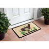 HomeRoots 18" X 30" Brown and Black Coir Golf Outdoor Door Mat - 2 of 4