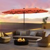 Costway 13FT Double-sided Patio Umbrella with Solar Lights Crank Handle Umbrella Base Beige/Tan/Gray/Wine/Navy/Orange - 2 of 4