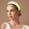 Unique Bargains Women's Elegant Tie-dye Colored Hairband 6.69"x6.10" Purple Green 1 Pc - 2 of 3