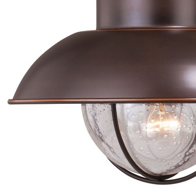 Burnished Bronze Nautical-Style Dimmable Wall Sconce
