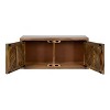 Kate and Laurel Mezzeta Decorative Wood Wall Cabinet, 30x10x14, Natural - 3 of 4