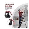 Gulches Sturdy Steel 4 Step Ladder, Folding Step Stool with Non-Slip Wide Pedals & Feet, Soft Handle, 440 lb Steel Ladder for Home & Office - 2 of 4