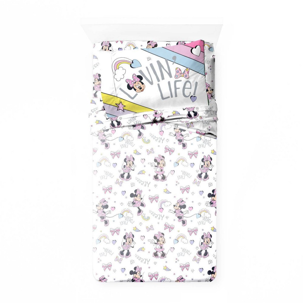 Photos - Bed Linen Twin Minnie Mouse Kids' Sheet Set