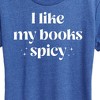 Women's - Instant Message - I Like My Books Spicy Short Sleeve Graphic T-Shirt - 2 of 4