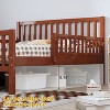 NicBex Twin/Full Size Bed Frame,Wood Platform Bed with Guardrails on Both Sides and 2 Storage Drawers,Bed Frame with Headboard for Teens,Kids - 4 of 4