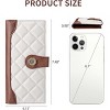 BEAFUP Women PU Leather Wallet,Large Capacity Bifold RFID Blocking Card Holder with ID Window with Zipper Coin Pocket - 3 of 4