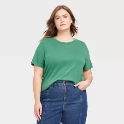 Women's Plus Size Short Sleeve T-Shirt - Universal Thread™ Green 4X