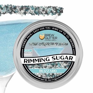 Brew Glitter Colorful Cocktail Rimming Glitter Sugar Series (1x 4oz Tin) - 1 of 4