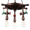 CWI Lighting Manor 3 Light Down Chandelier With Speckled copper Finish - 2 of 4