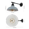 JONATHAN Y Wallace Farmhouse Industrial Indoor/Outdoor Iron LED Victorian Arm Outdoor Sconce - 4 of 4