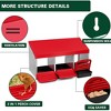 Compartment Chicken Nesting Boxes, Metal Roll Away Nest Box with Lid Cover for Chicken Coop, Egg Protection, Easy Egg Collection for Laying Hens - 2 of 4