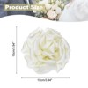 Unique Bargains Satin Flower Durable Elegant Large Peony Floral Lapel Brooch Pin - 2 of 4