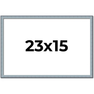 PosterPalooza | Textured Blue Picture Frame - UV Acrylic, Backing Board, Hanging Hardware Included - 1 of 4