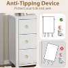 Dresser，Modern Wide Drawer Dresser with Storage, Wooden Closet Dressers Chest of Drawers Freestanding for Bedroom, Nursery, Living Room, White - 4 of 4