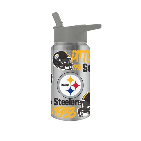 PITTSBURGH STEELERS 18 OZ. STAINLESS STEEL VACUUM INSULATED TRAVEL COFFEE  CUP