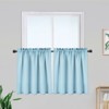 Waffle Weave Waterproof Small Curtain - Decorative Window Cover. Water-Resistant, Easy to Clean & Ideal for Kitchen, Bathroom, RV or Small Spaces - 2 of 4