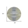 Beige Tan And Taupe Striped Washable Indoor Outdoor Area Rug - 3 of 4