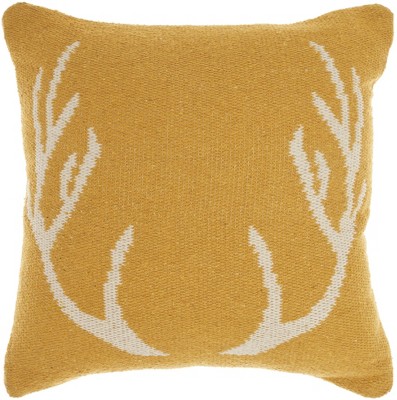 Mina Victory Life Styles Woven Antlers Indoor Throw Pillow