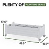 Mayeerty Freestanding Planter Box with 21Gal Capacity Of Potting Soil Include 3.3Gal Capacity of Water Storage Area - 3 of 4