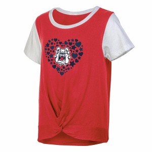 NCAA Fresno State Bulldogs Girls' White Tie T-Shirt - 1 of 3