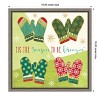 Amanti Art Winter Wishes IV (Mittens) by Veronique Charron Canvas Wall Art Print Framed 16 x 16-in. - 4 of 4