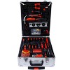 KTMBDW 899pcs Home Repair Tool Set Kit, Toolbox Storage Case with 4 Drawers, General Household Tool Kit with Rolling Tool Box, Silver - 2 of 4