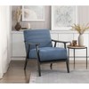 NicBex Velvet Accent Chair,Upholstered Living Room Chairs with Mid-Height Backrest and Wood Legs,Modern Armchair,Accent Chairs for Living Room - 2 of 4