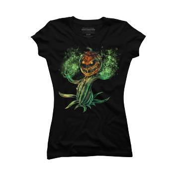 Junior's Design By Humans Halloween Pumpkin Fun T-Shirt for Men Women By Dzuu T-Shirt